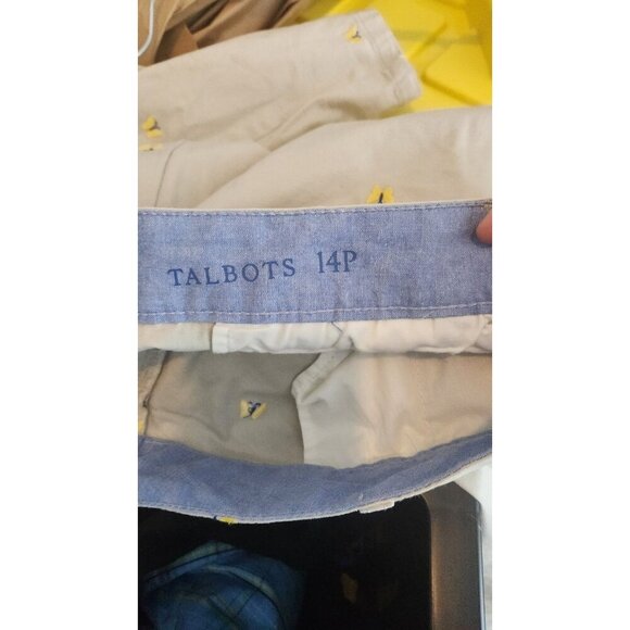 Talbot The Weekend Chinos Butterfly Crop Pants Women Size 14P - Picture 6 of 6
